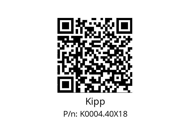   Kipp K0004.40X18