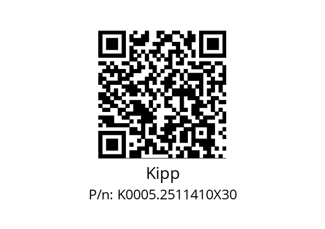   Kipp K0005.2511410X30