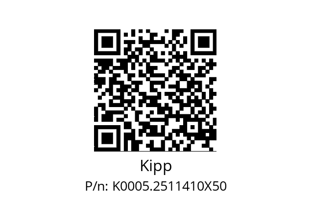   Kipp K0005.2511410X50