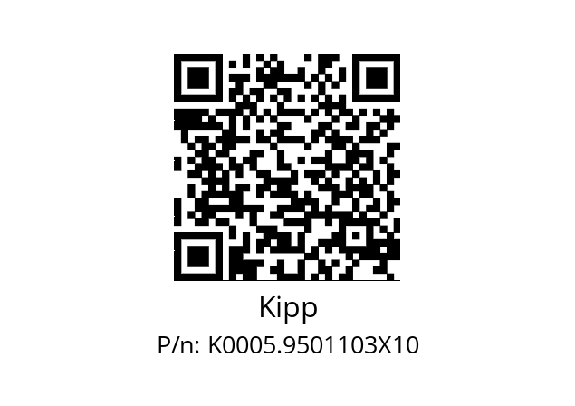   Kipp K0005.9501103X10