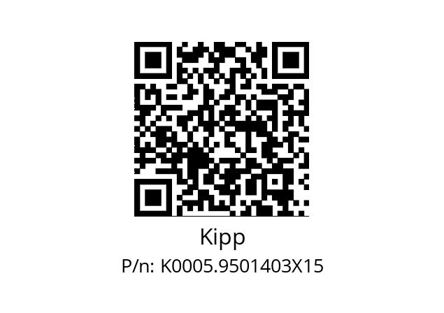   Kipp K0005.9501403X15