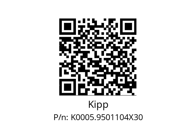   Kipp K0005.9501104X30