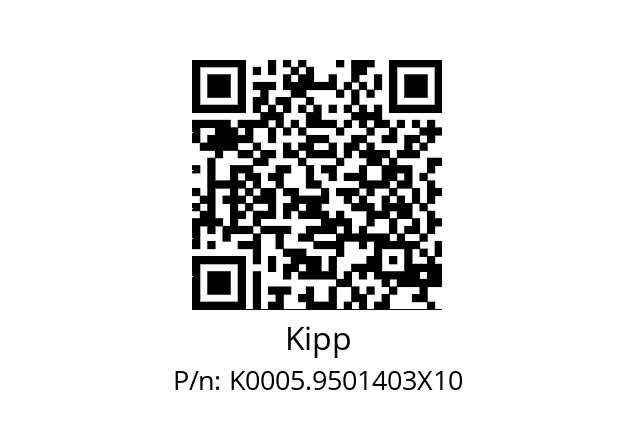   Kipp K0005.9501403X10