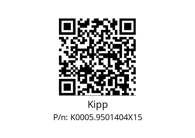   Kipp K0005.9501404X15