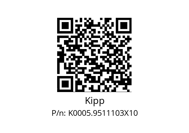   Kipp K0005.9511103X10