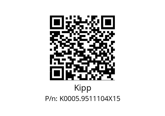   Kipp K0005.9511104X15