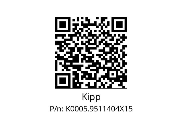   Kipp K0005.9511404X15