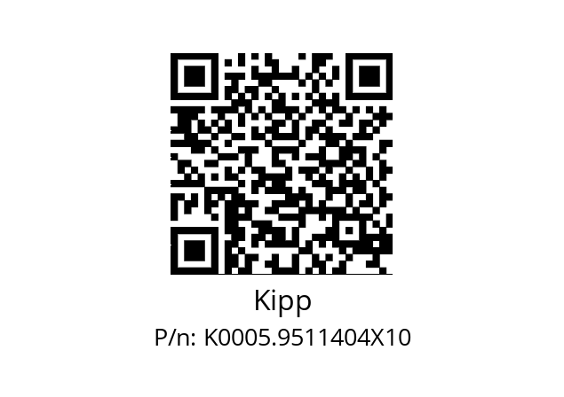   Kipp K0005.9511404X10