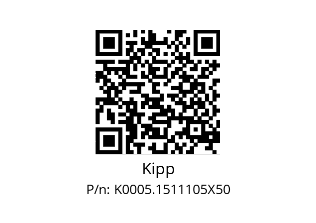   Kipp K0005.1511105X50