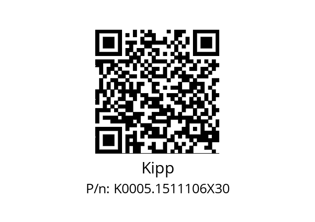   Kipp K0005.1511106X30