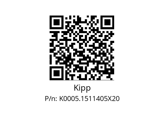   Kipp K0005.1511405X20