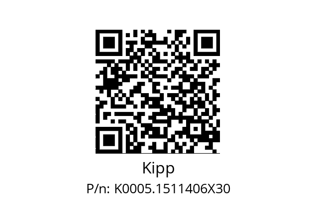   Kipp K0005.1511406X30