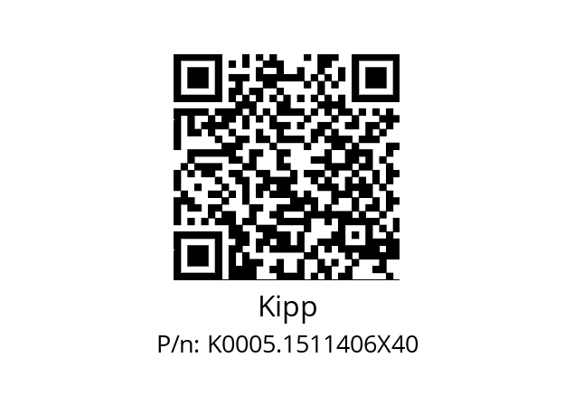   Kipp K0005.1511406X40