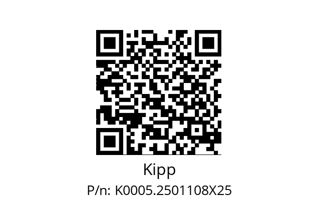   Kipp K0005.2501108X25