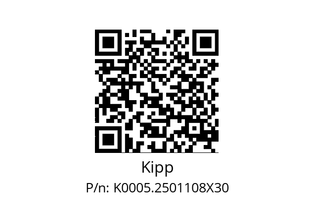   Kipp K0005.2501108X30