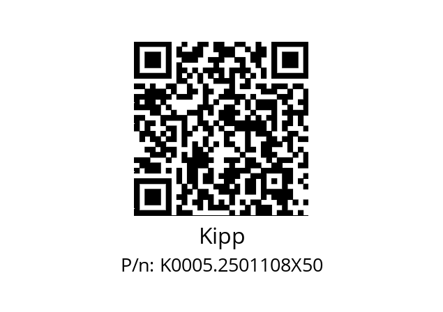   Kipp K0005.2501108X50