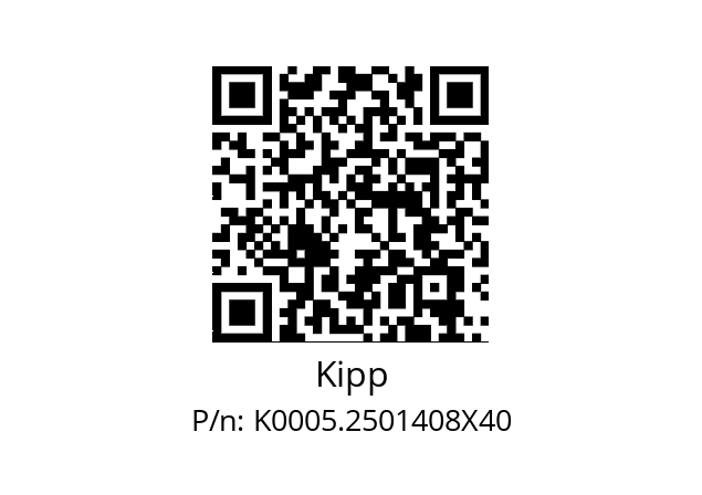   Kipp K0005.2501408X40