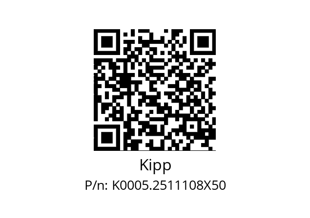   Kipp K0005.2511108X50