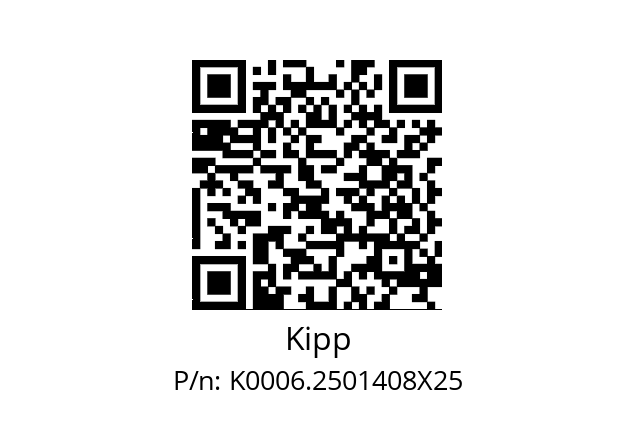   Kipp K0006.2501408X25