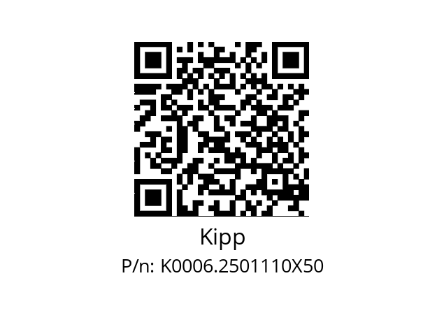   Kipp K0006.2501110X50