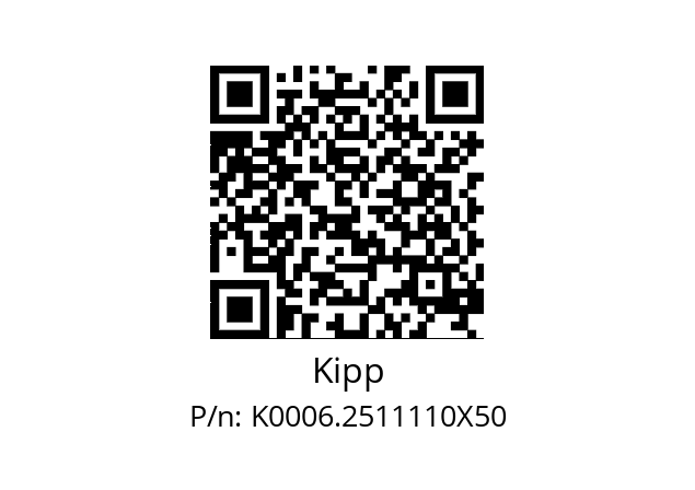   Kipp K0006.2511110X50