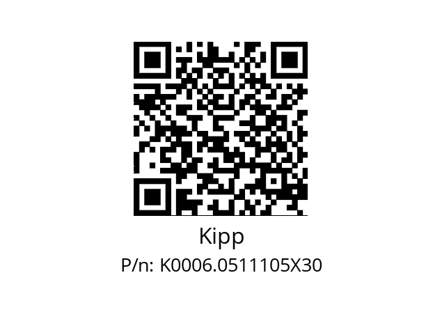   Kipp K0006.0511105X30