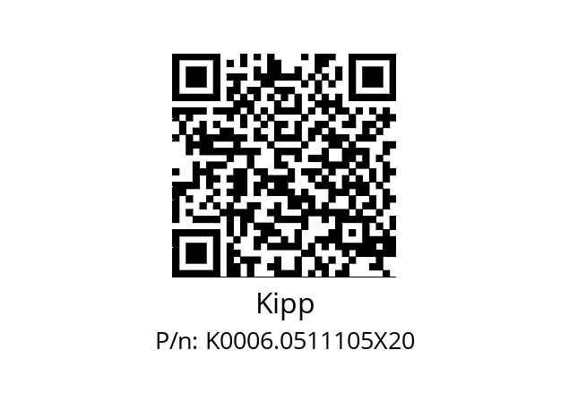   Kipp K0006.0511105X20