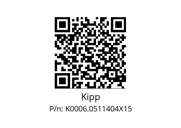   Kipp K0006.0511404X15