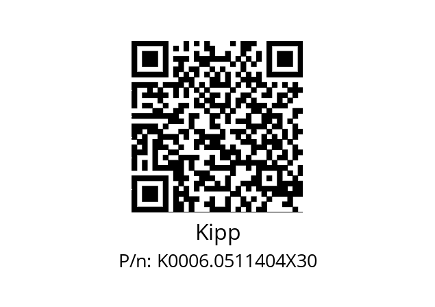   Kipp K0006.0511404X30