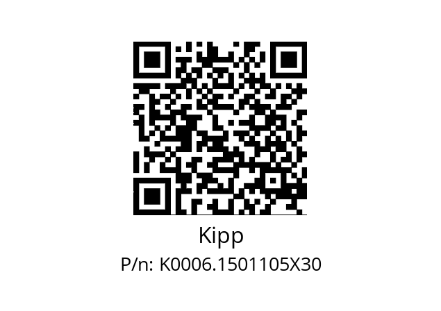   Kipp K0006.1501105X30