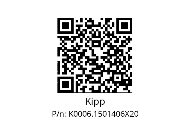   Kipp K0006.1501406X20