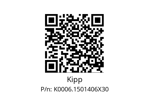   Kipp K0006.1501406X30