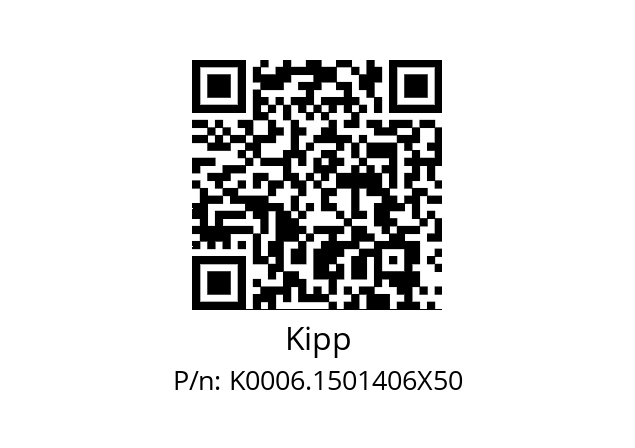   Kipp K0006.1501406X50