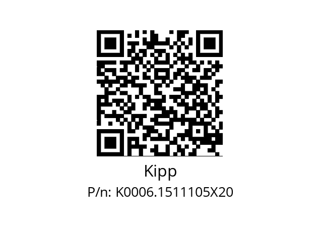   Kipp K0006.1511105X20