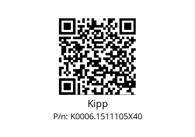   Kipp K0006.1511105X40