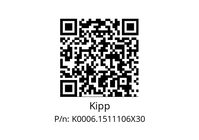   Kipp K0006.1511106X30