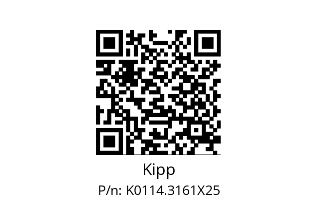   Kipp K0114.3161X25