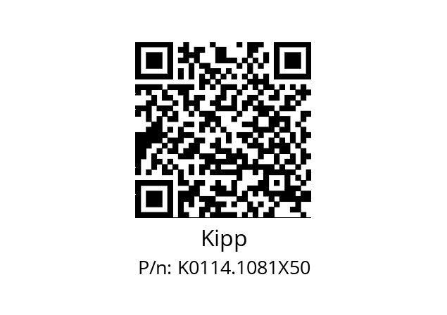   Kipp K0114.1081X50