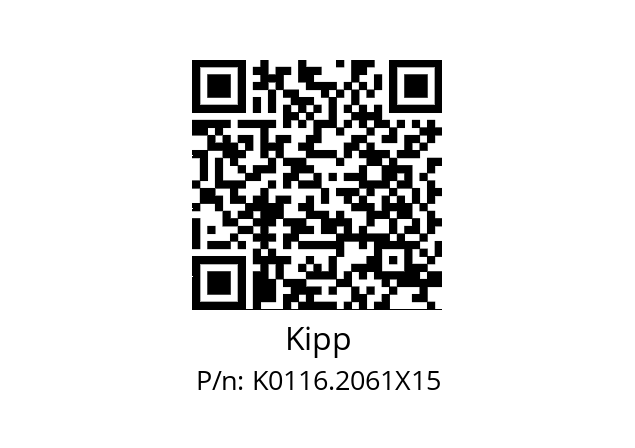   Kipp K0116.2061X15