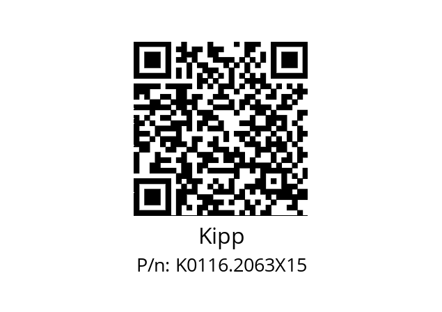   Kipp K0116.2063X15