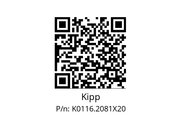   Kipp K0116.2081X20