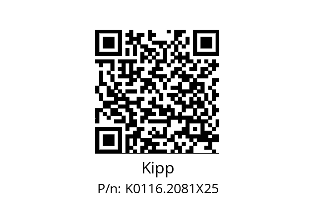   Kipp K0116.2081X25