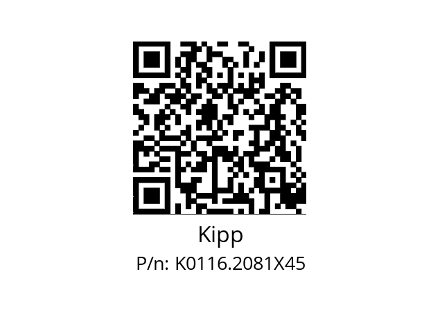   Kipp K0116.2081X45