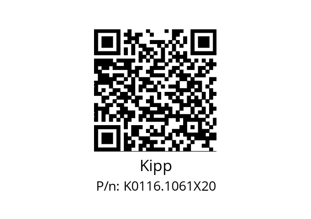   Kipp K0116.1061X20