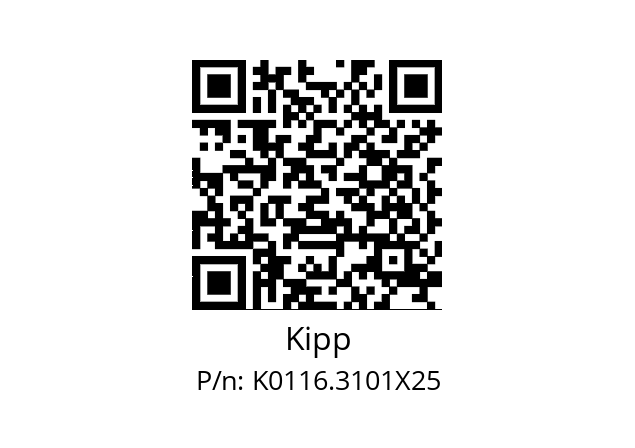   Kipp K0116.3101X25