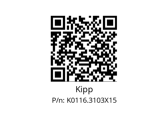   Kipp K0116.3103X15