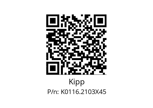   Kipp K0116.2103X45