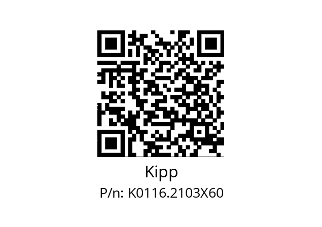   Kipp K0116.2103X60