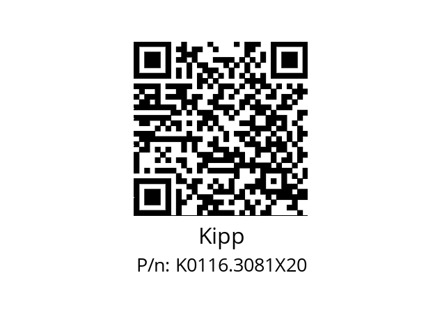   Kipp K0116.3081X20