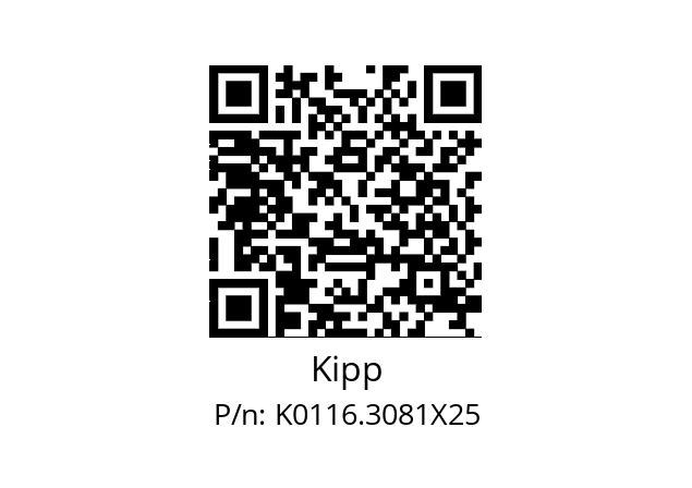   Kipp K0116.3081X25